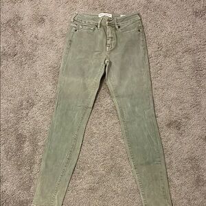 Women's Olive Jeans